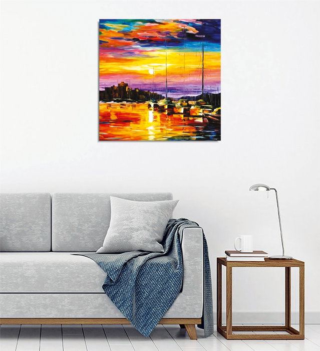 Wallity KC266 Lienzo Decorativo Multicolor 45 x 45 cm